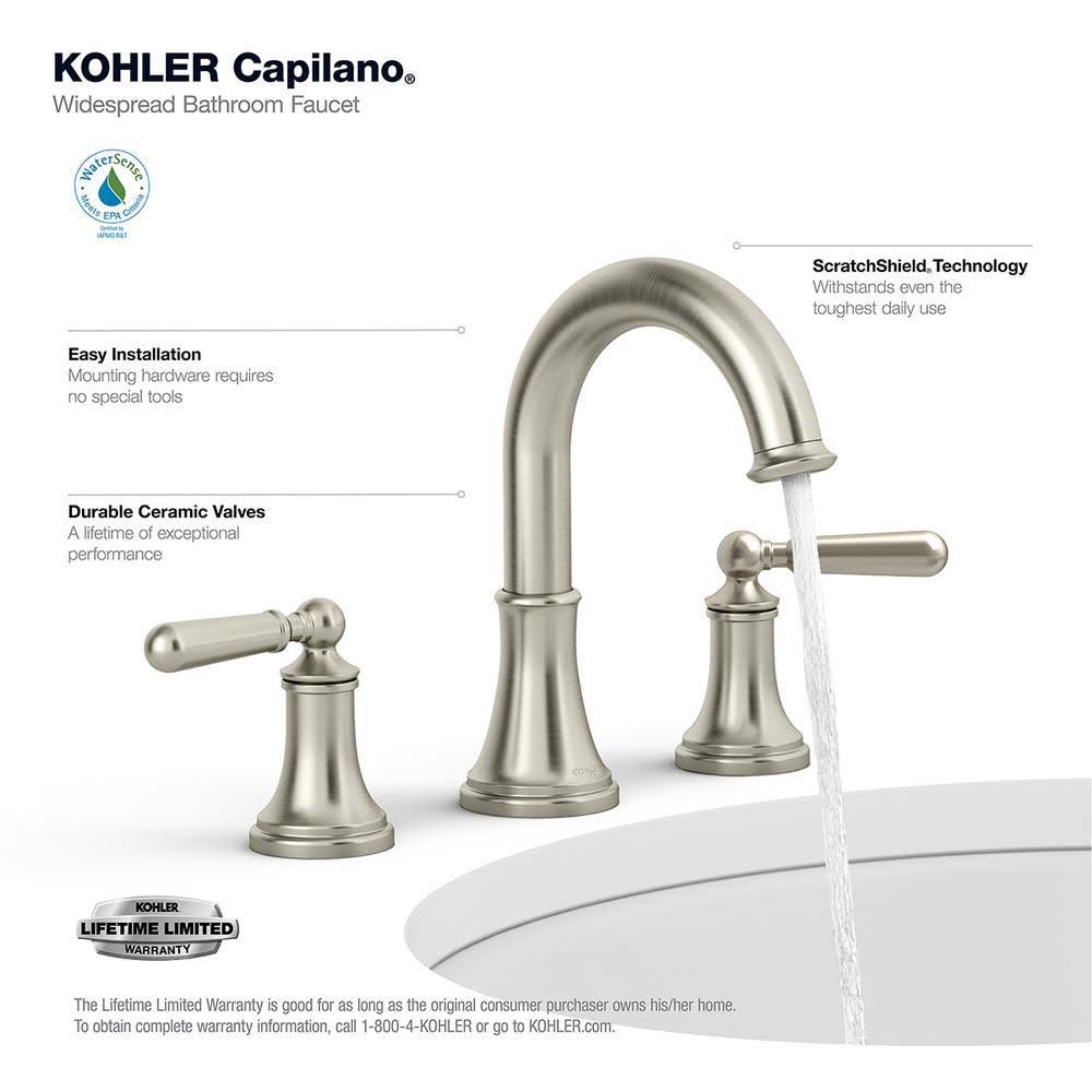 8 in. Widespread 2-Handle Bathroom Faucet in Vibrant Brushed Nickel G24822