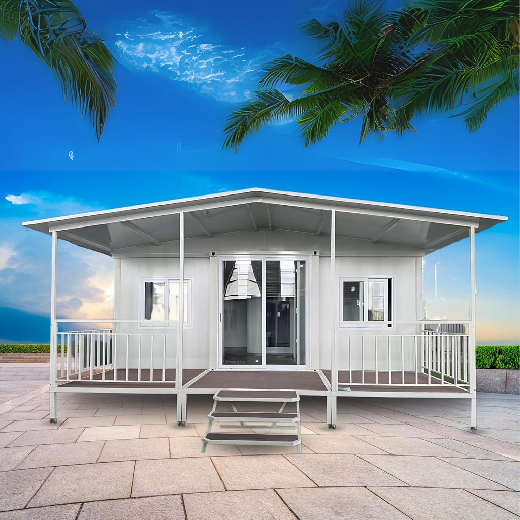 20FT Expandable Prefabricated House with 2 Bedroom 1 Living Room 1 Bathroom and Kitchen K116