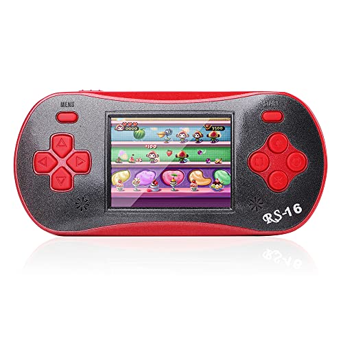Handheld Game Player Portable Classic Game Controller Built-in 260 Game 2.5 inch LCD Retro Arcade Video Game System (Blue) H337110