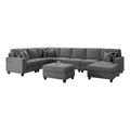 Fabric Reversible Sectional Sofa J6014