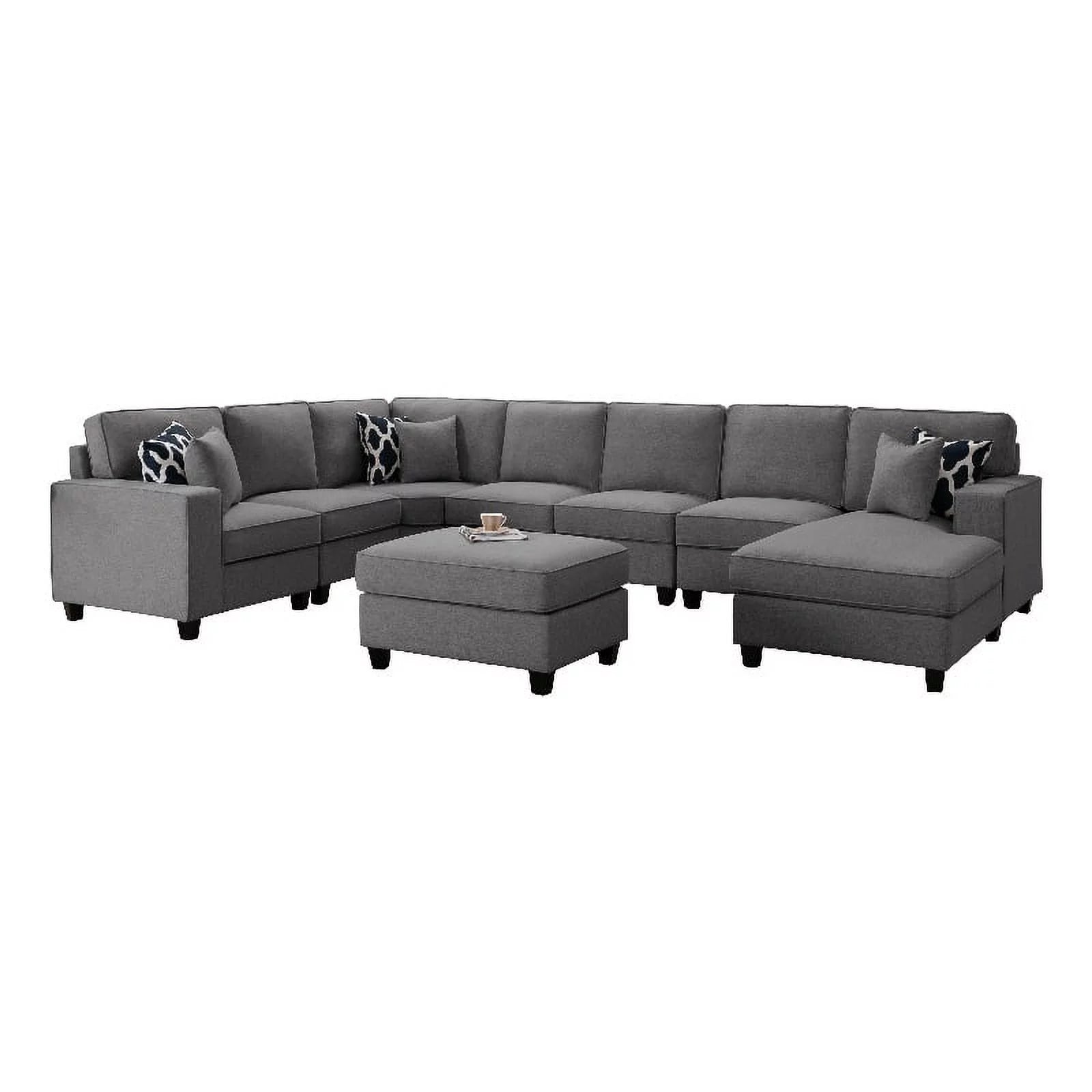 Fabric Reversible Sectional Sofa J6014