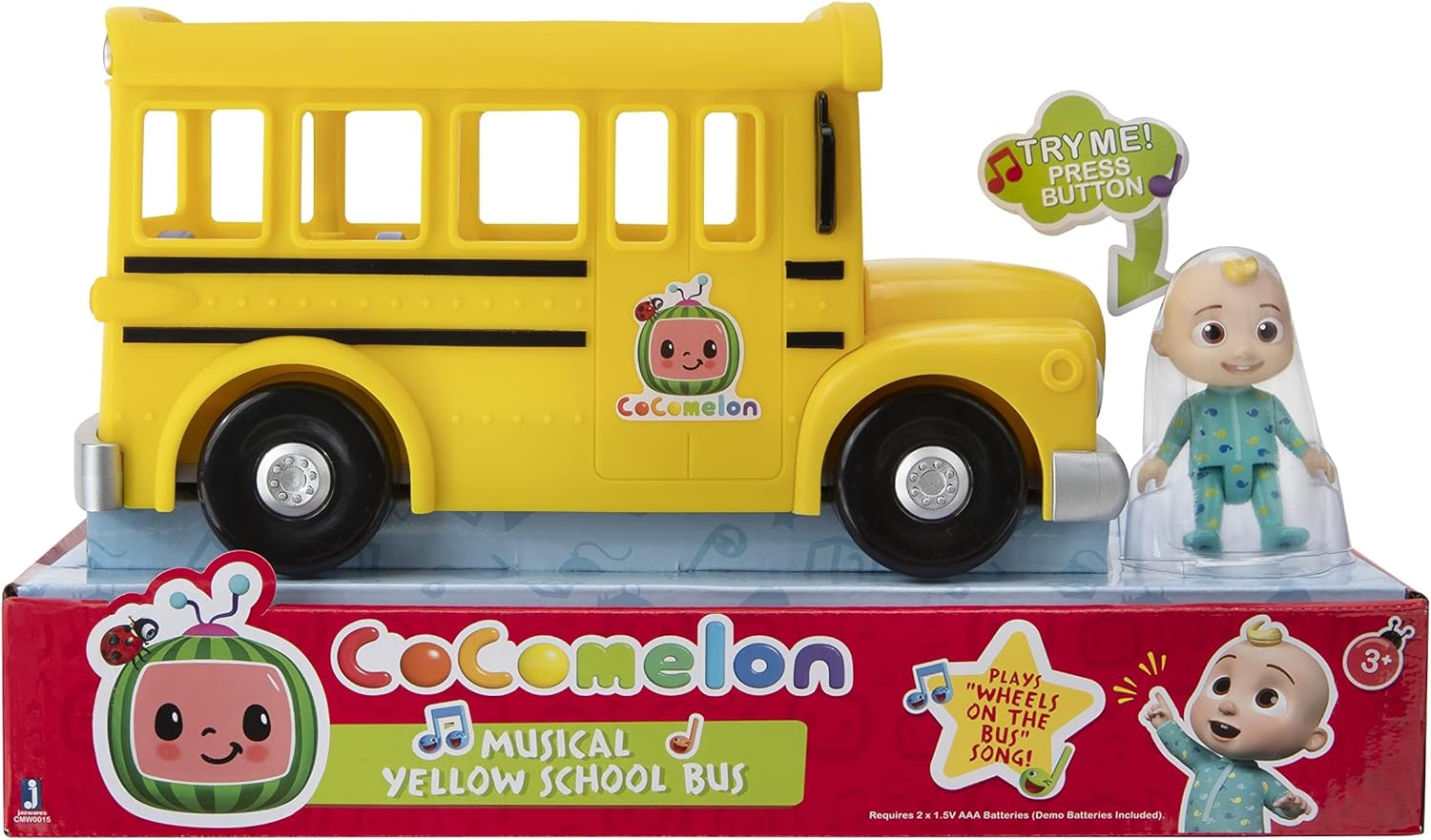 Musical Yellow School Bus with Removable JJ Figure H71954