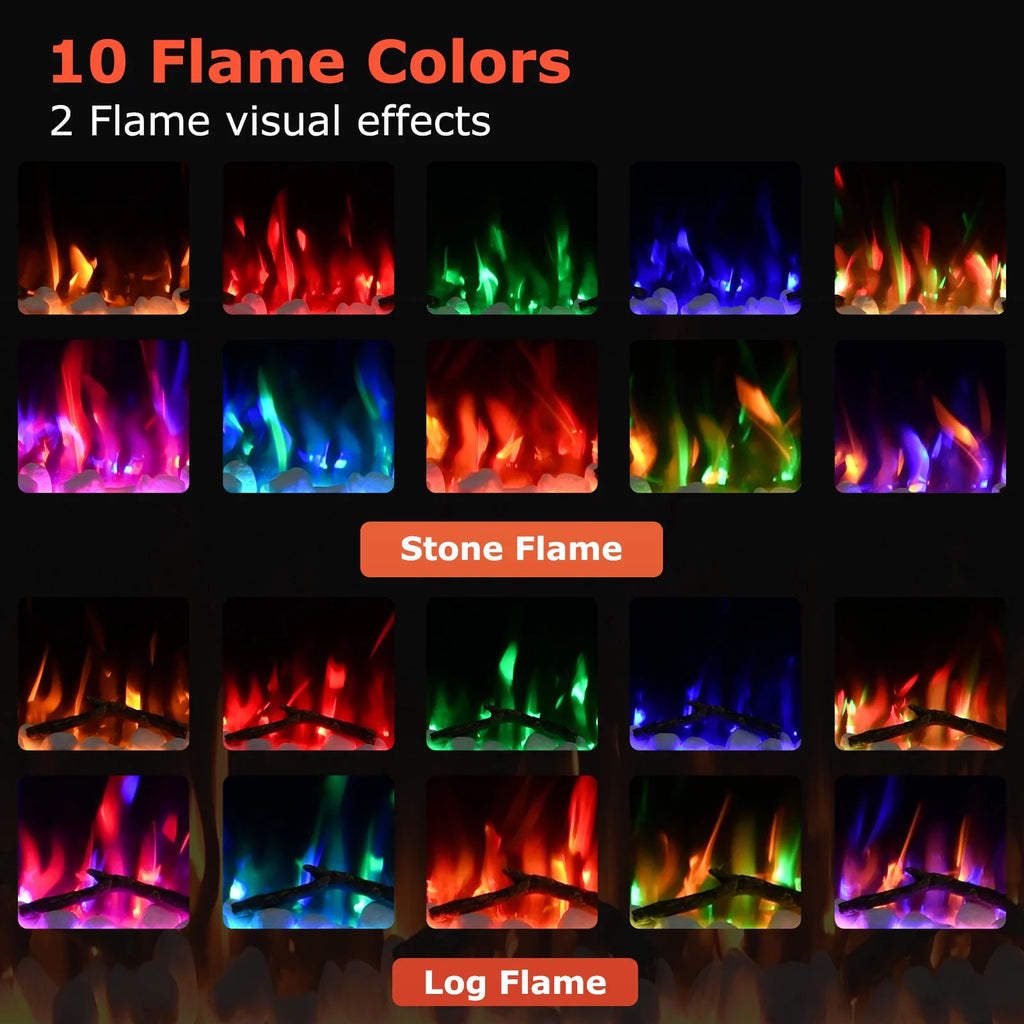 60" Wall Mounted Electric Fireplace M6700