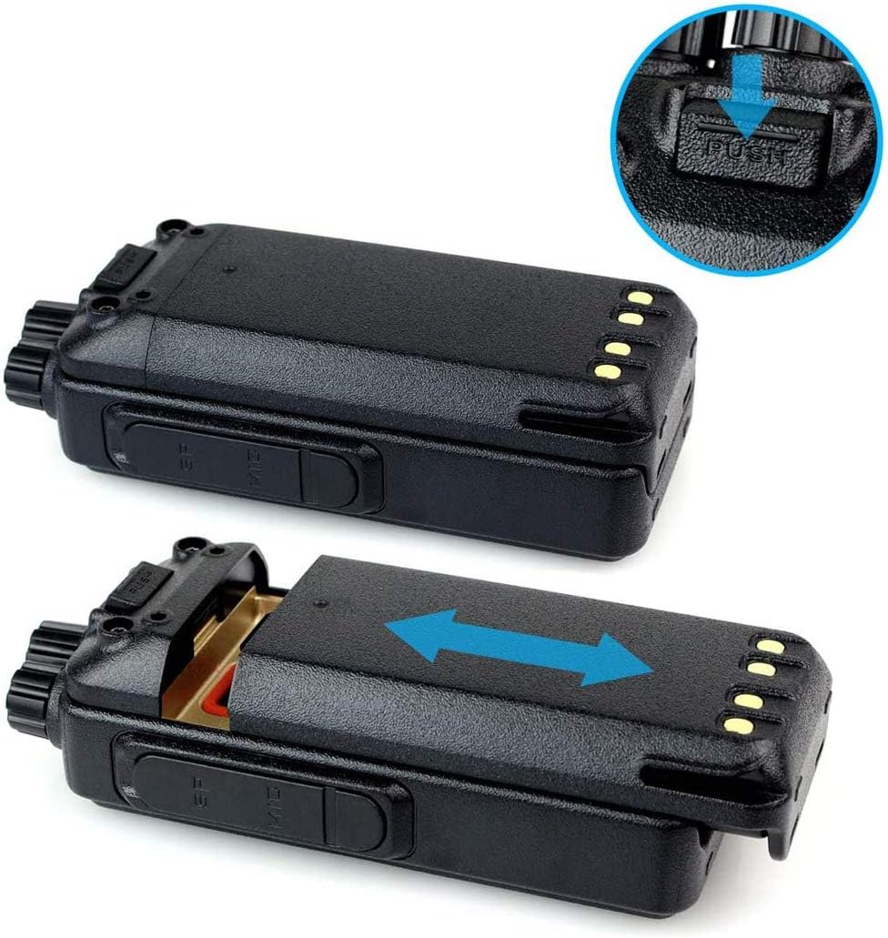 5 Pack Long Range Heavy Duty Rechargeable Two Way Radios with Earpiece and Mic I82335