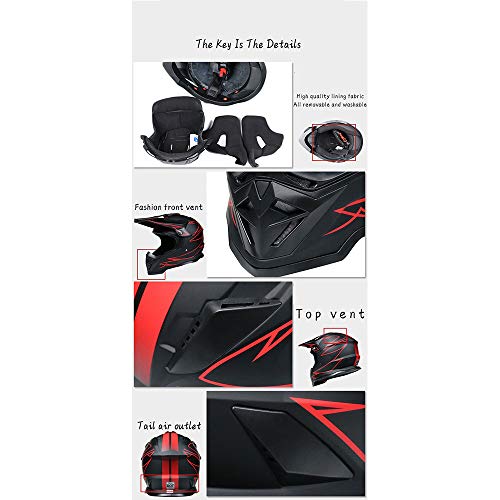 Orange Large Off-Road Motorcycle Helmet V513015