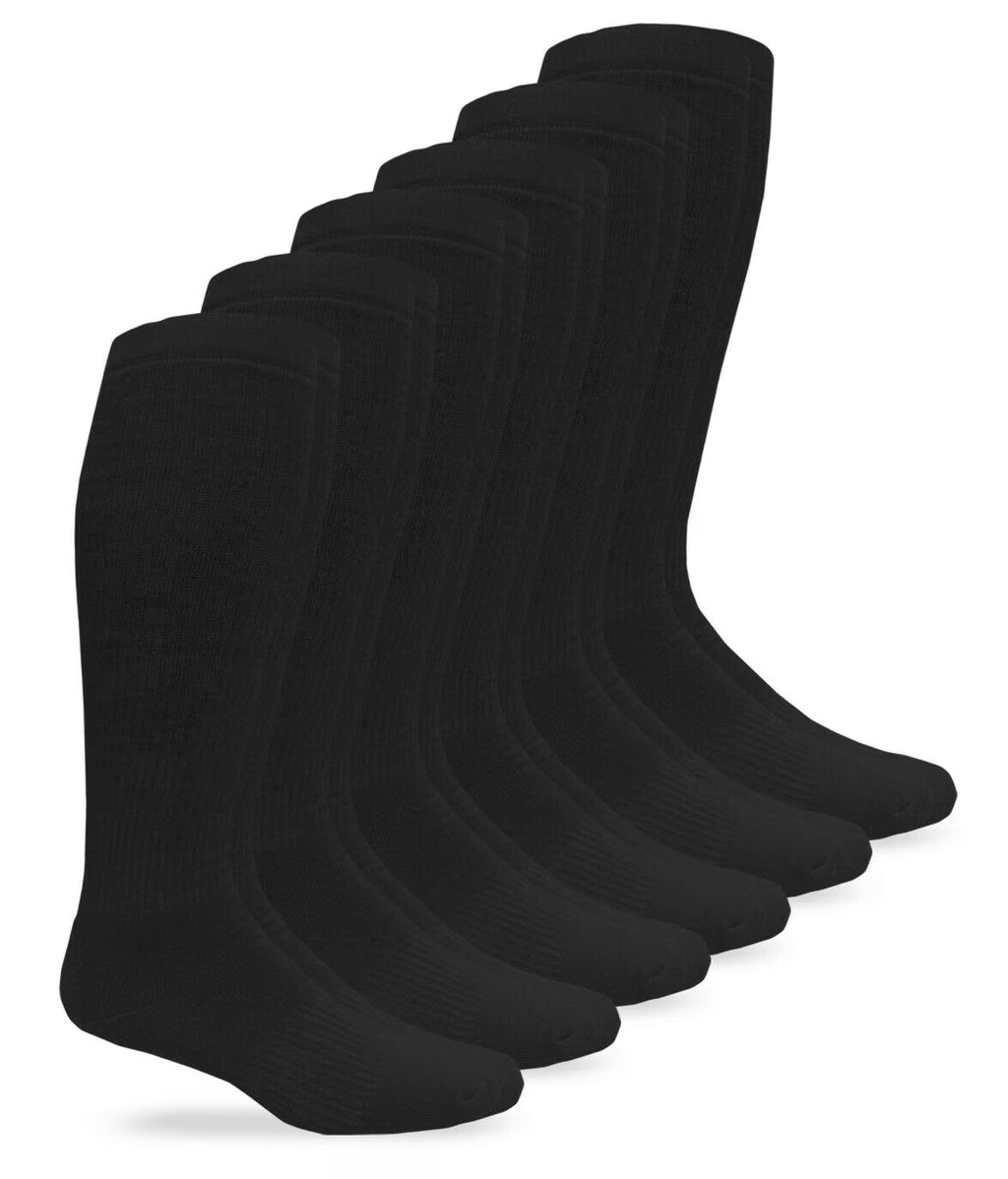Merino Wool Over the Calf Combat Boot Socks, 6 Pair O937