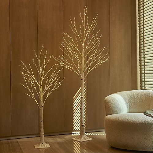 4FT 200 Fairy Lights Lighted Birch Tree Q405