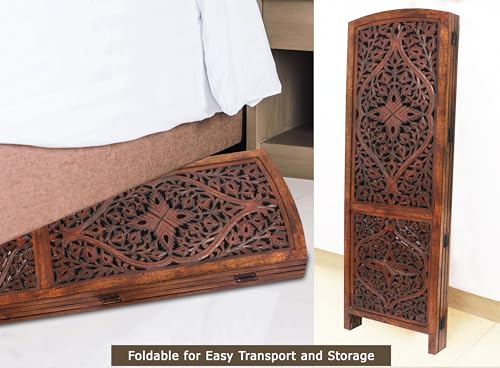 4 Panel Folding Wood Room Divider Y14581