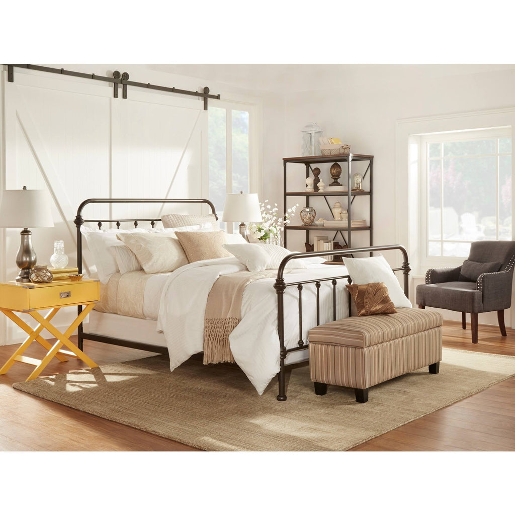 Dark Bronze Twin Iron Bed H269