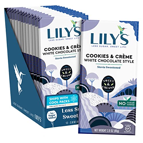 White Chocolate Style No Sugar Added Sweets Bars 2.8 oz 12 Count D351