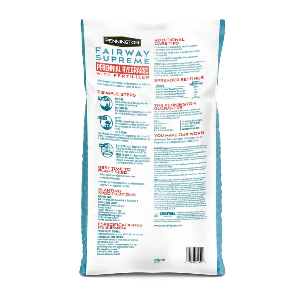 Perennial Ryegrass Grass Seed Blend 50 lb X6513
