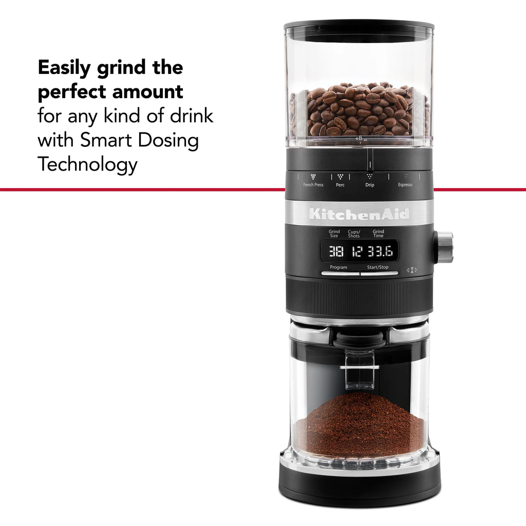 Black Matte Burr Coffee Grinder T1182