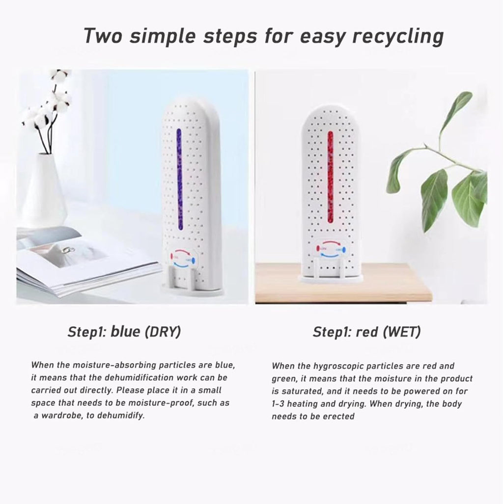 2PCS Cordless Rechargeable Dehumidifier Z2633