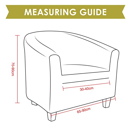 White Geometric Stretch Club Chair Slipcover T41117