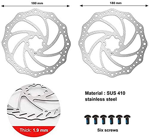 Bike Disc Brake Kit, Aluminum Front and Rear Caliper, Full Aluminum Alloy Bicycle Brake Lever, 160mm Rotor W99100