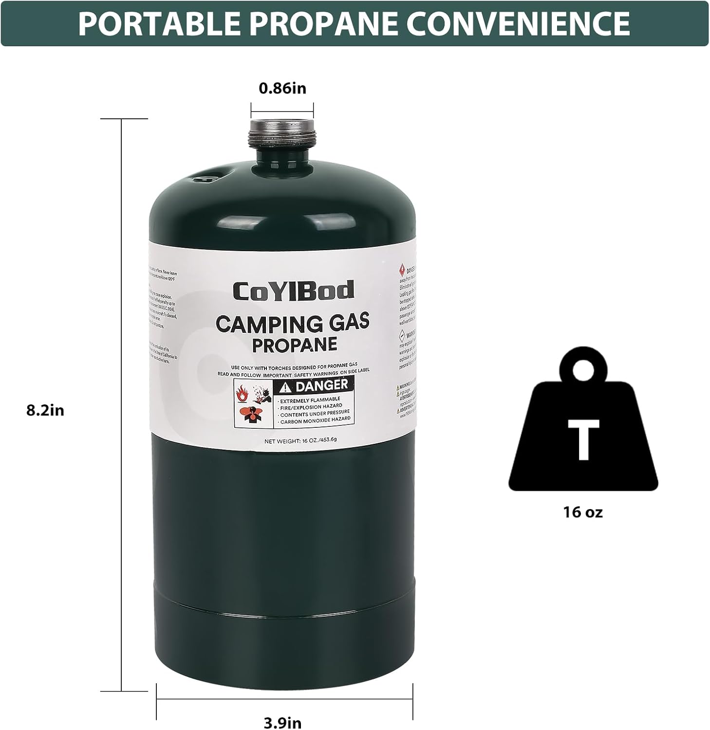 1LB 16 oz Propane Cylinder Tank X104821