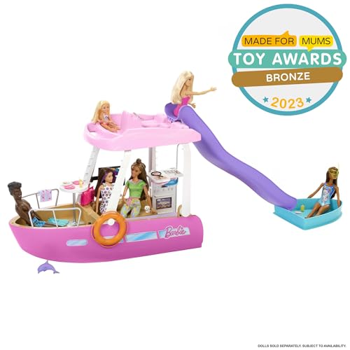Barbie Toy Boat Playset with 20+ Ocean-Themed Accessories A660