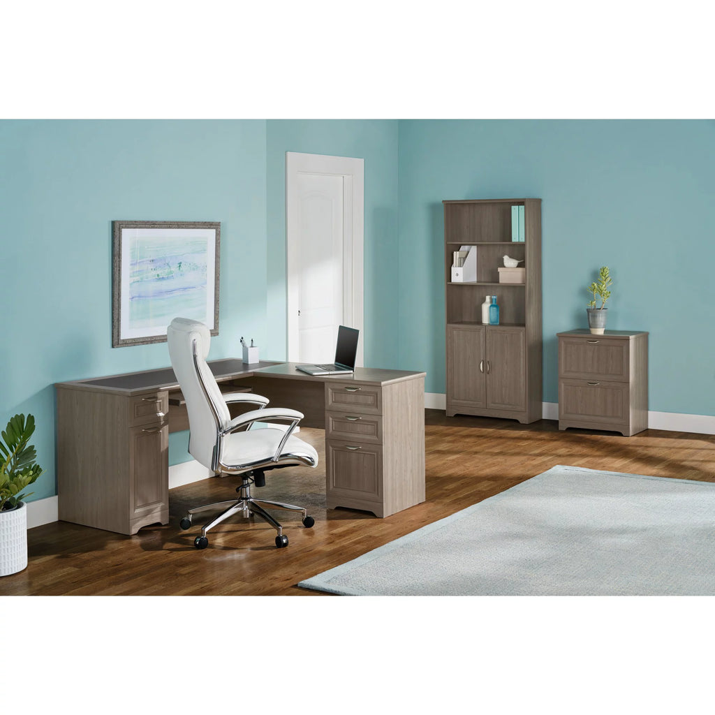 Gray L-Shape Corner Desk V523