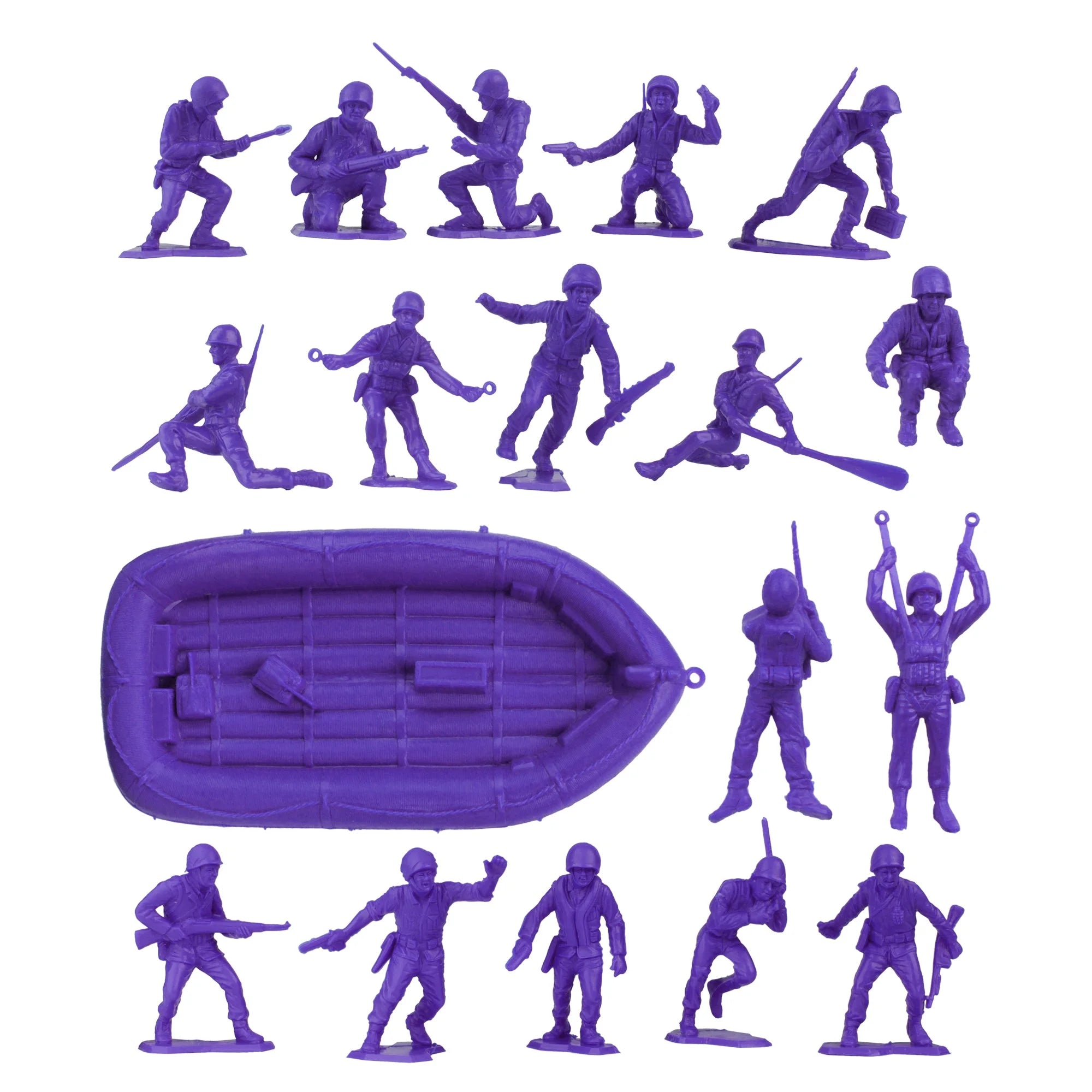 Purple 31pc Plastic Army Men Figures L512