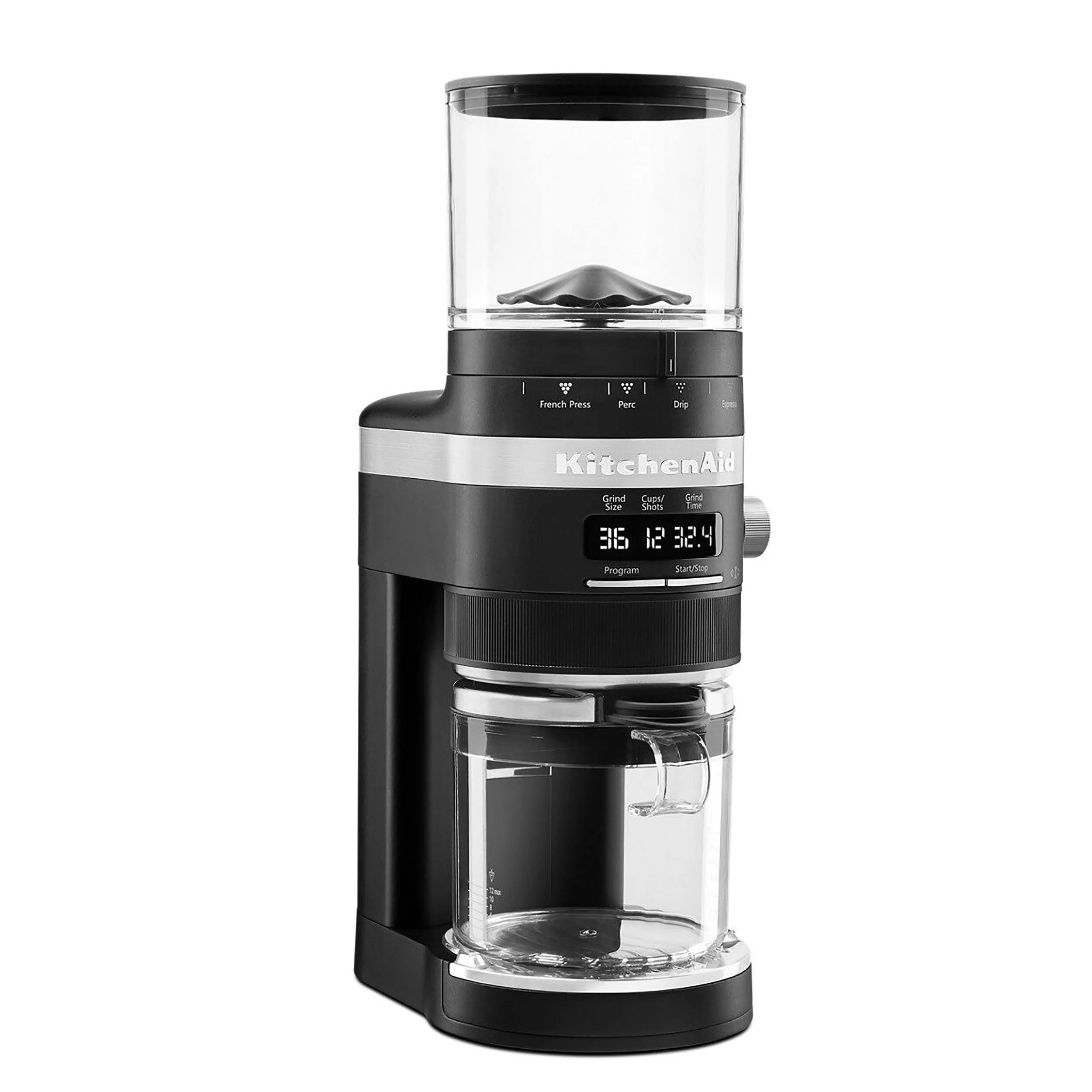 Black Matte Burr Coffee Grinder T1182