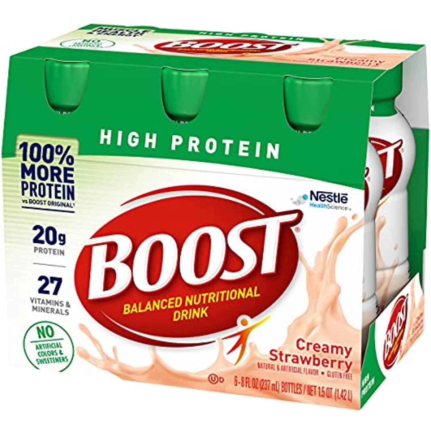 Creamy Strawberry 8 Fl Oz Bottles 6 Ct Pack Of 2 Nutritional Drink Q85888