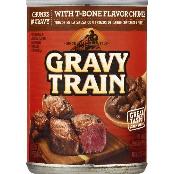 Chunks in Gravy Dog Food With T-Bone Flavor H715