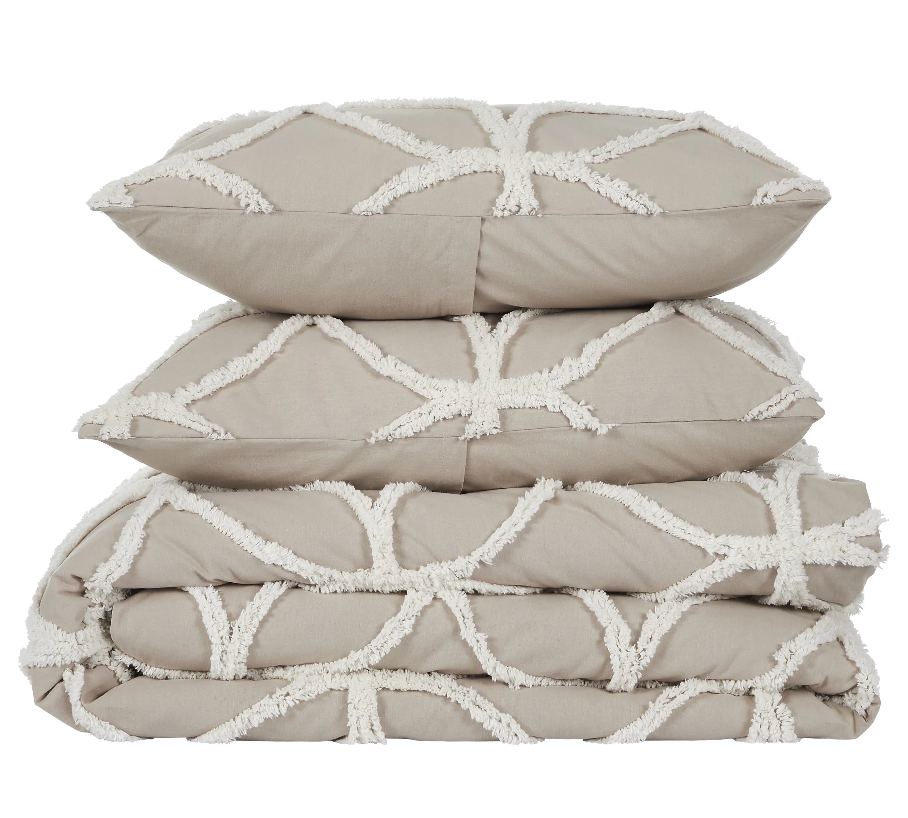 100% Cotton Tufted Chenille Comforter Set M377