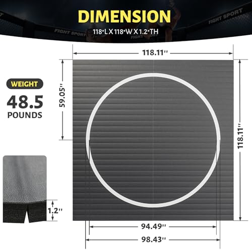 10' x 10' Wrestling Mat, Durable Judo Mat, Jiu Jitsu Mats L555786