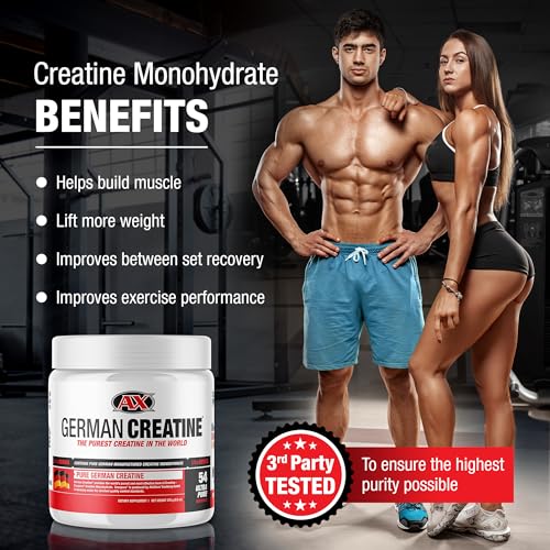 Micronized Creatine Monohydrate Powder, 99.99% Purity, 270g (54 Servings) N259914
