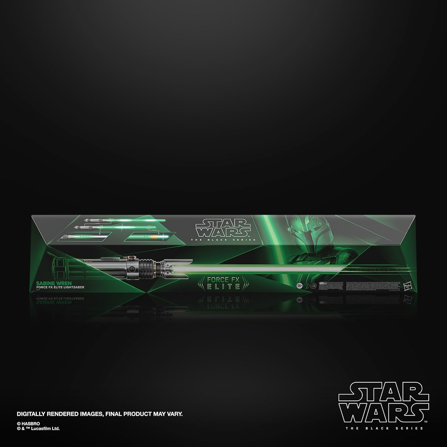 STAR WARS The Black Series Sabine Wren Force FX Elite Electronic Lightsaber with Advanced LED and Sound Effects V378