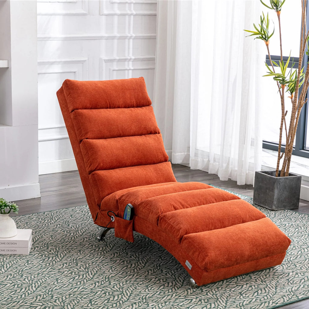 Grey Oversized Chaise Lounge Massage Chair Q904