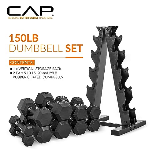 150lbs and 210lbs Dumbbell Set with Rack O321