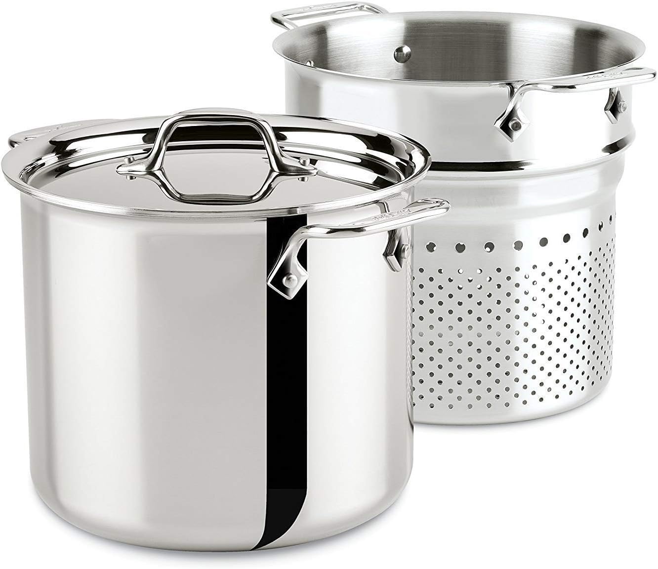 Stainless Steel 8-Quart Pasta Pot with Perforated Insert A83820