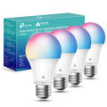 4 Count Smart WiFi Light Bulbs, Multicolor A19 9W 800 Lumens L71821