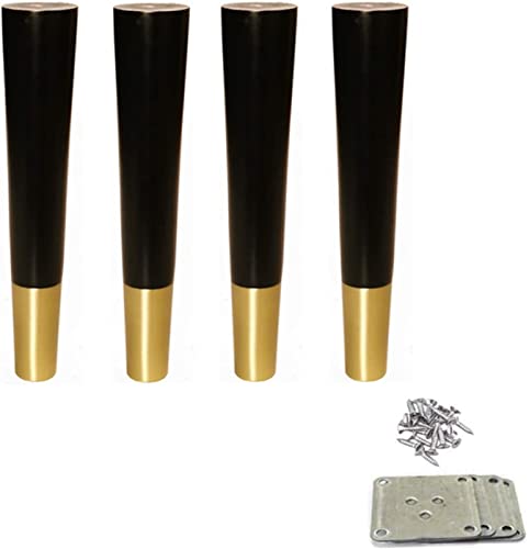 Set of 4 Solid Rubber Wood Table Legs J5422