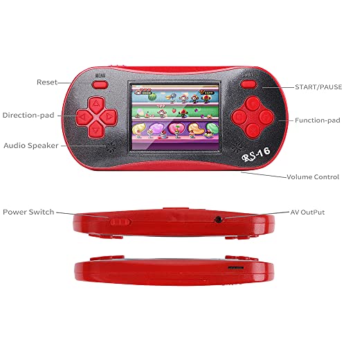 Handheld Game Player Portable Classic Game Controller Built-in 260 Game 2.5 inch LCD Retro Arcade Video Game System (Blue) H337110