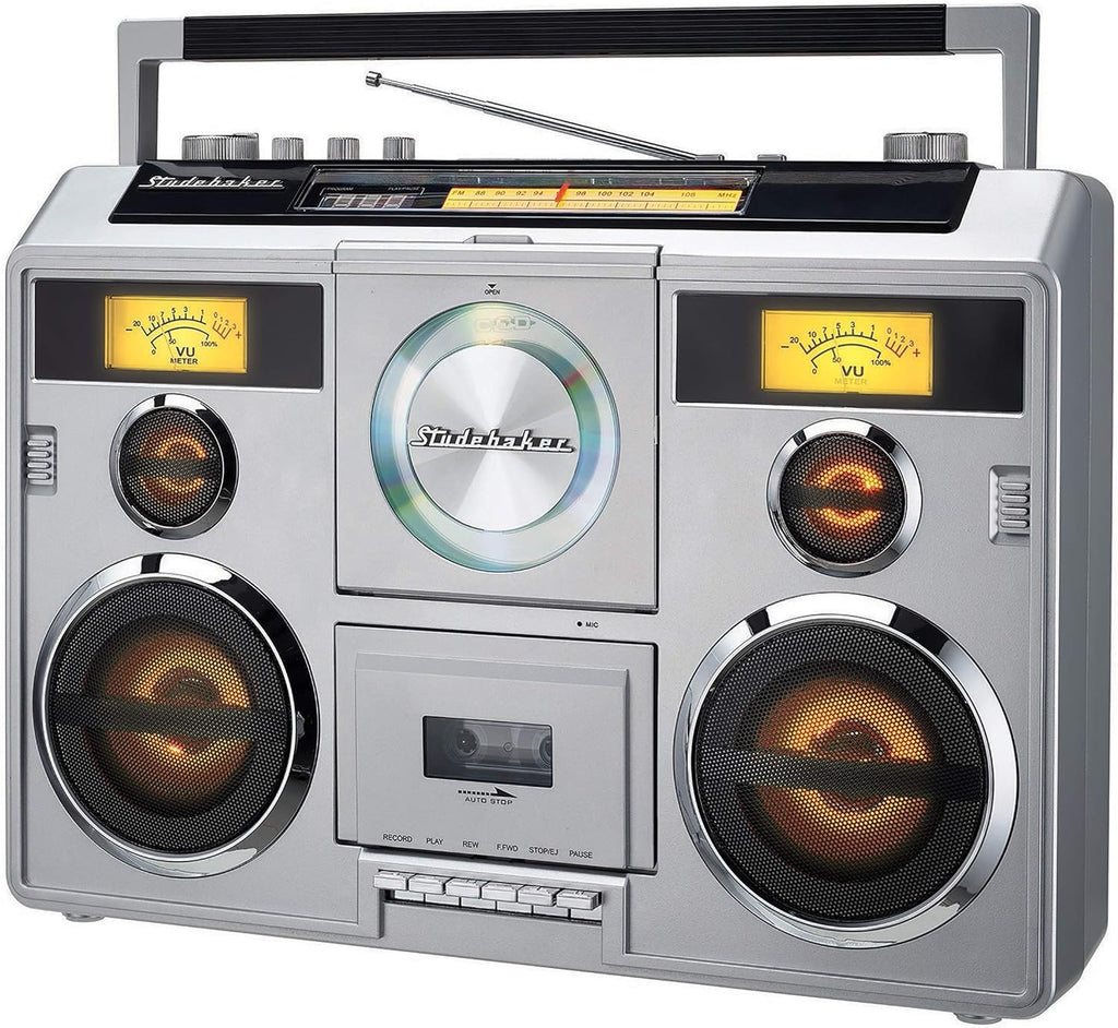 Teal Portable Stereo Boombox with Bluetooth M318421