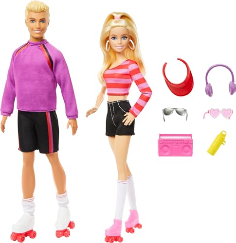 2 Fashion Dolls & 6 Accessories, Ken Roller-Skating Fashion Dolls V836929