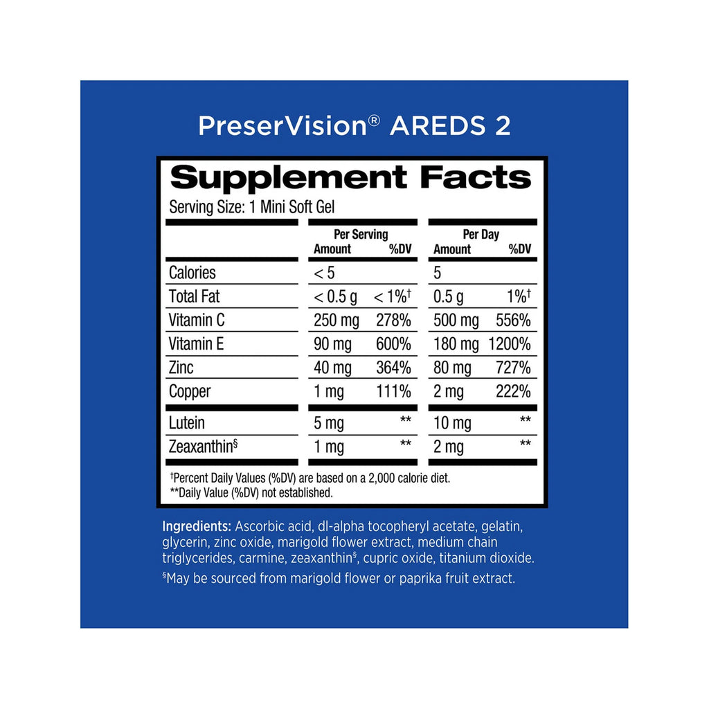 PreserVision AREDS 2 Formula Multivitamin Eye Vitamin and Mineral Supplement (Pack of 10) N28625