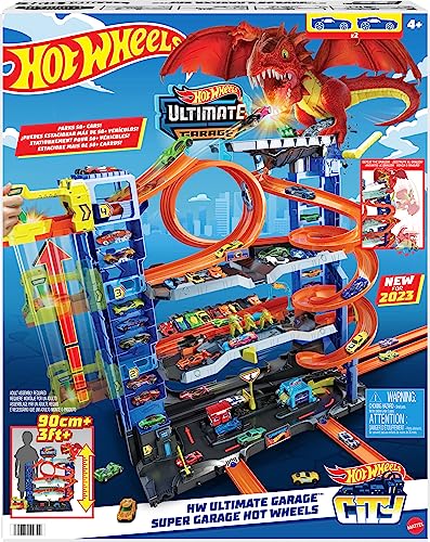 Ultimate Garage Toy Car Track Set with 2 Die-Cast Toy Cars B607