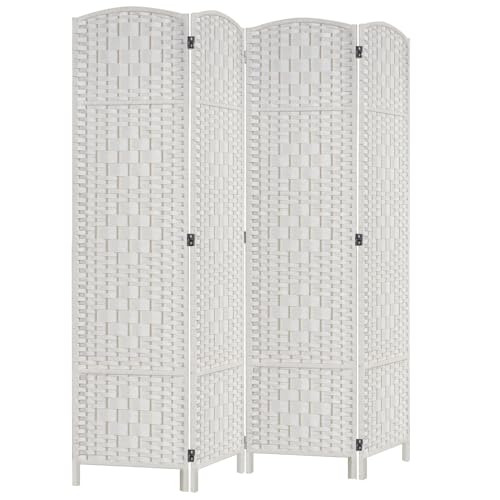 Dark Coffee 4 Panel Room Divider Y740