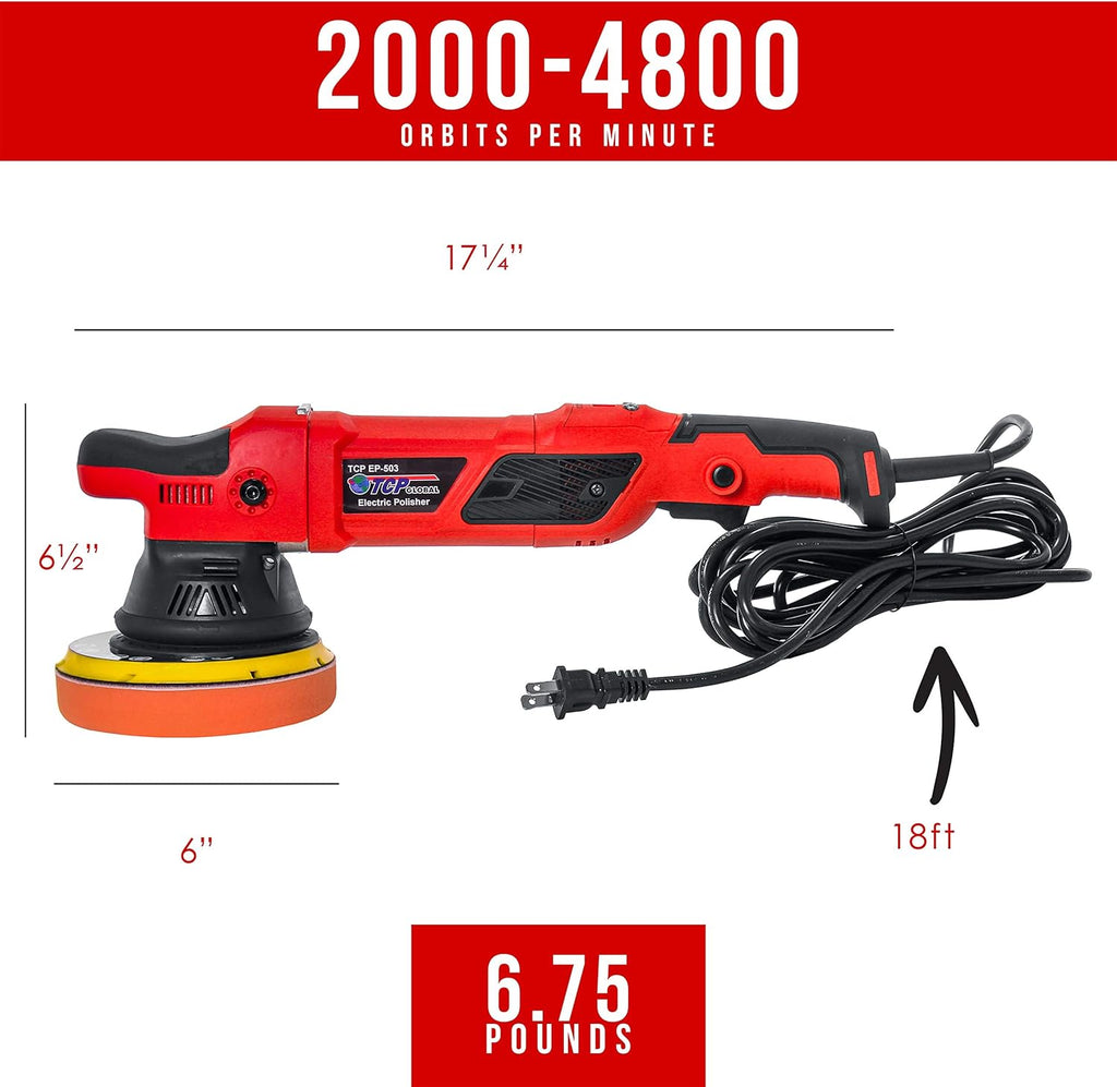 Heavy Duty 6 Variable Speed Random Orbit Dual-Action Polisher R35021