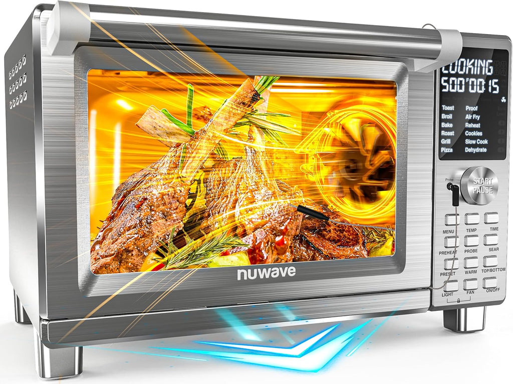 Stainless Steel Air Fryer Toaster Oven with Grill Combo, 30QT K160974