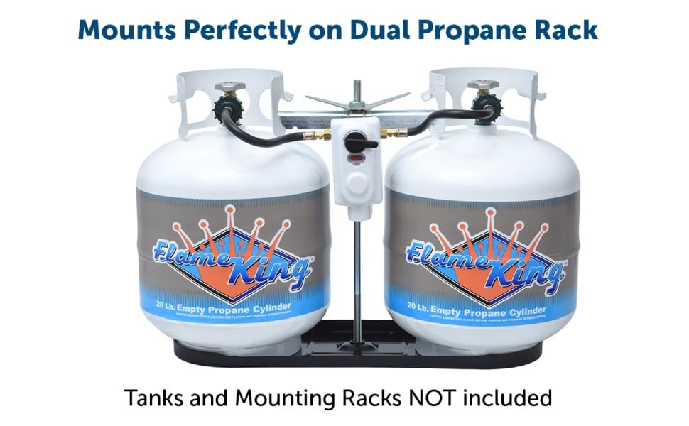 2-Stage Auto Changeover LP Propane Gas Regulator With Two 12 Inch Pigtails J55367
