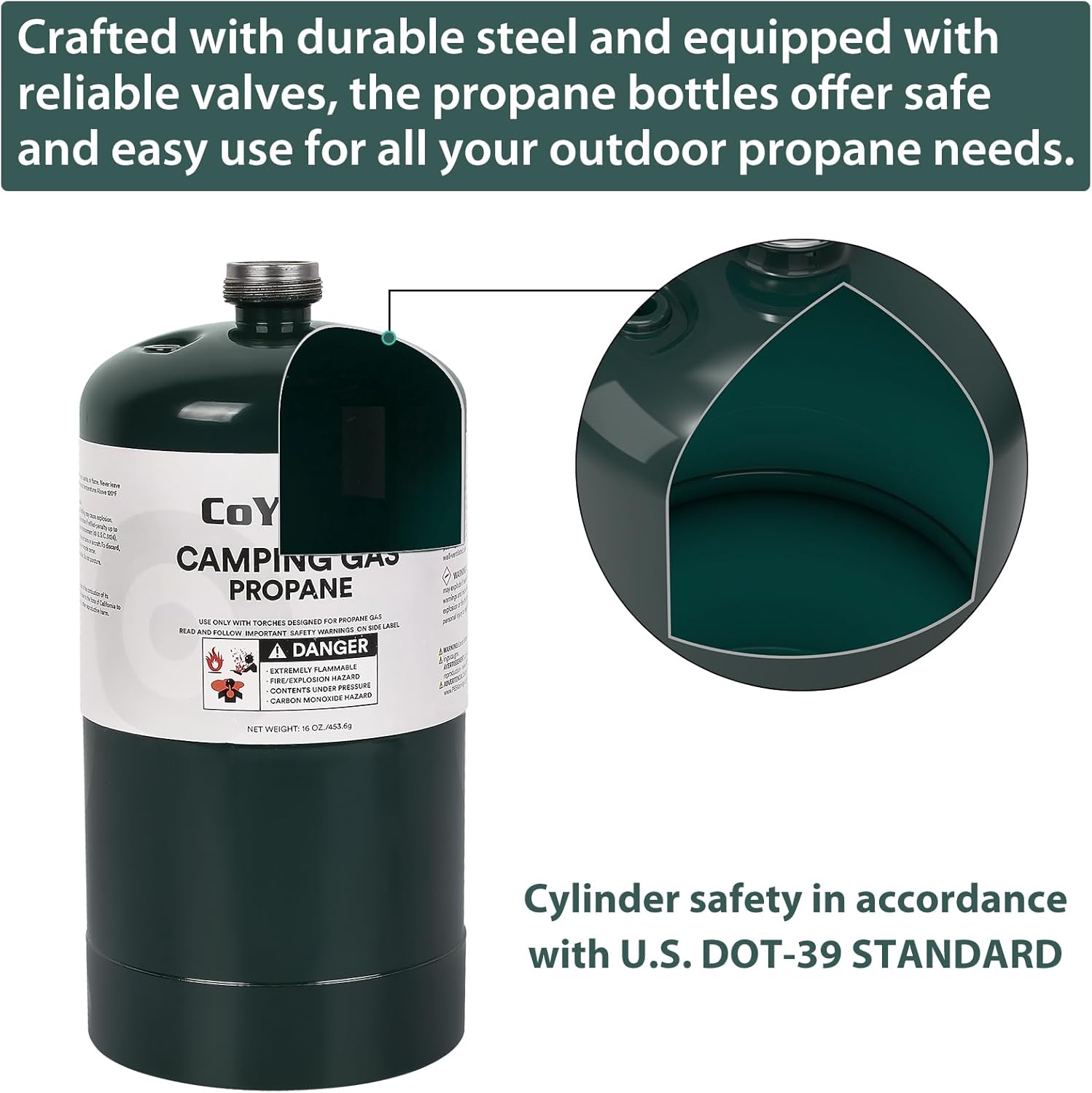 1LB 16 oz Propane Cylinder Tank X104821