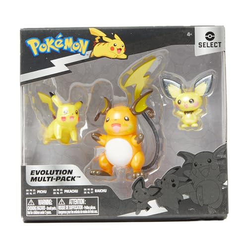 3 Pack Pichu Pikachu Raichu Battle Figures Q318333