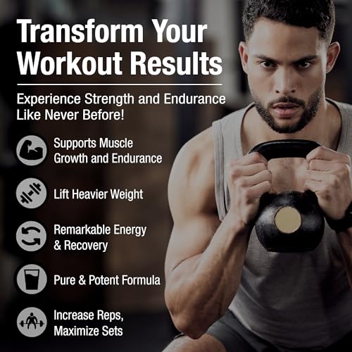 Micronized Creatine Monohydrate Powder, 99.99% Purity, 270g (54 Servings) N259914