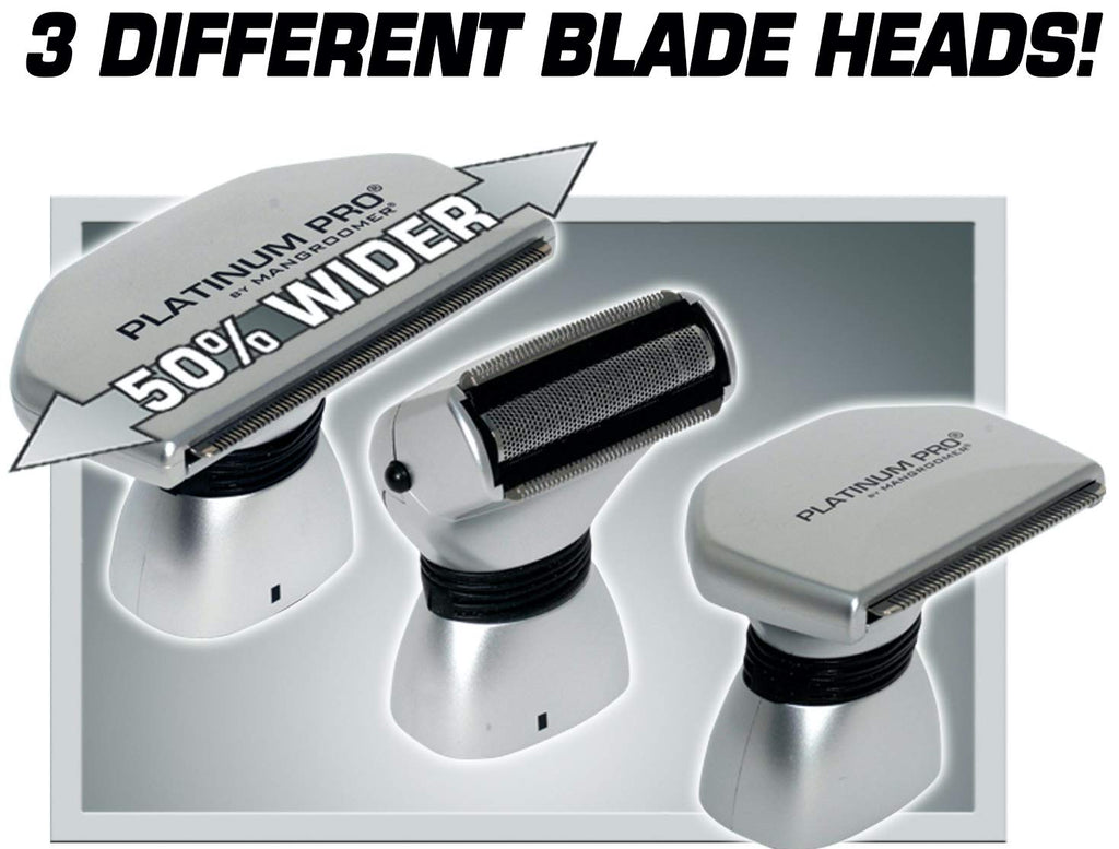 Back Shaver with 3 Flex Heads, Power Hinge, Extreme Reach Handle & Bonus Case, 4 Piece Set P71705