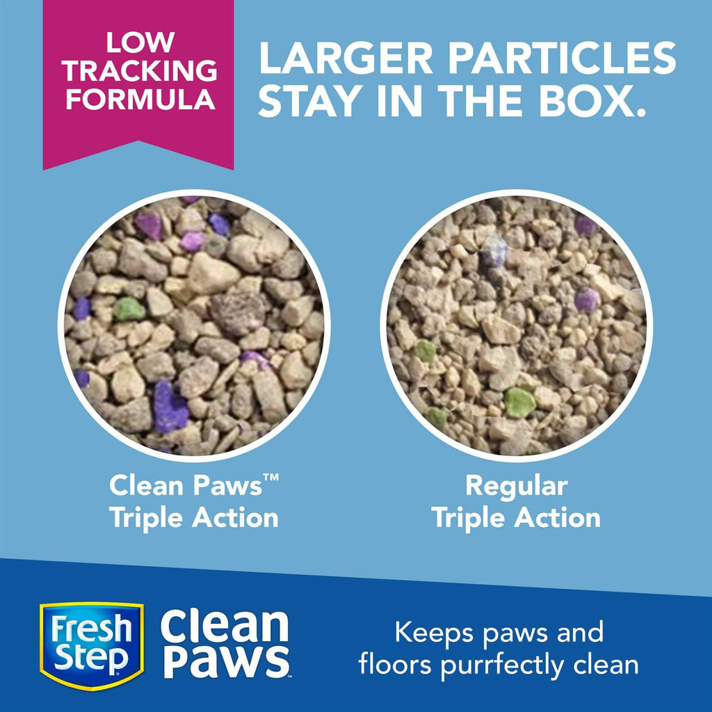 Fresh Step Clean Paws Triple Action Clumping Cat Litter D462292