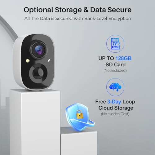 2K Wireless Outdoor Security Camera with Color Night Vision A344